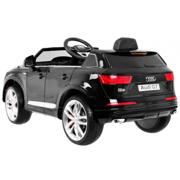 Audi Q7 Quattro S-Line na akumulator Czarny + Pilot + Wolny Start + EVA + Radio MP3 LED
